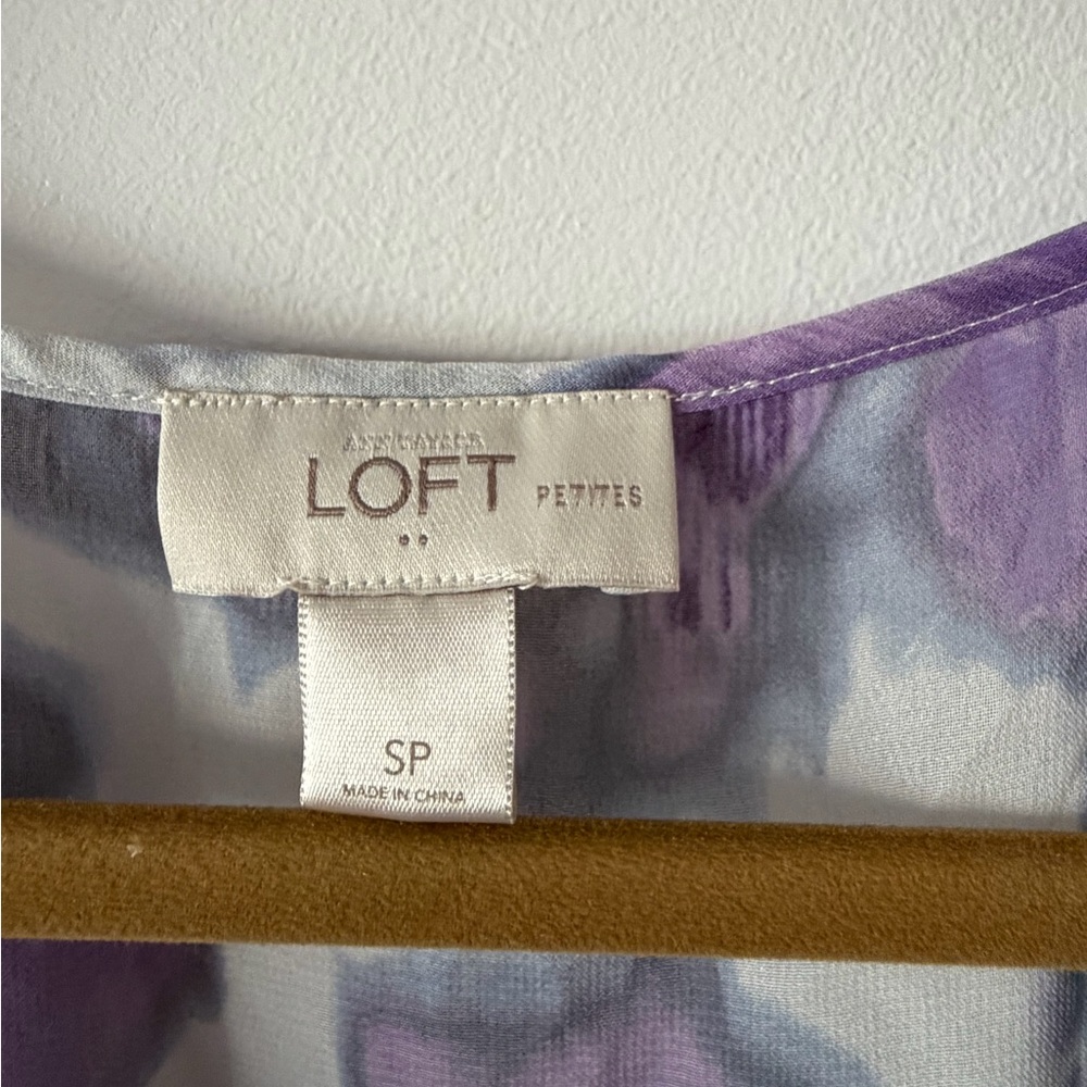 LOFT Multicolor Ruffle Blouse - Picture 2 of 4